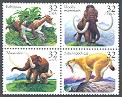 Prehistoric Animals Mint Block of 4 United States, 1996